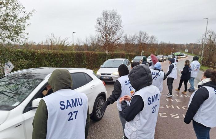 Auxiliares de regulación médica del SAMU Eure continúan la huelga