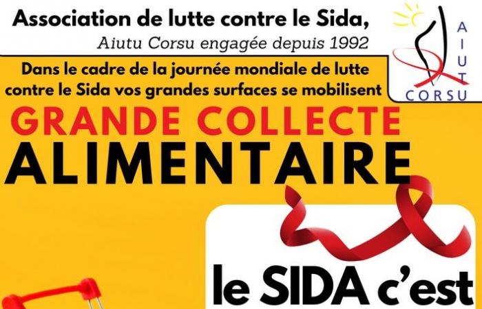 En Ajaccio, una colecta de alimentos para pacientes de SIDA