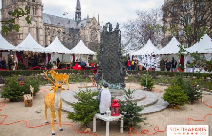 El encantador mercado navideño de Notre-Dame de París en honor a los artistas-artesanos franceses