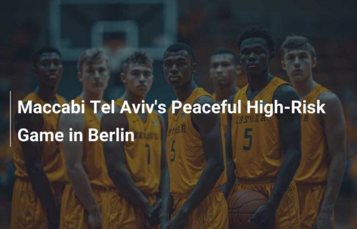 Partido de alto riesgo del Pacífico del Maccabi Tel Aviv en Berlín