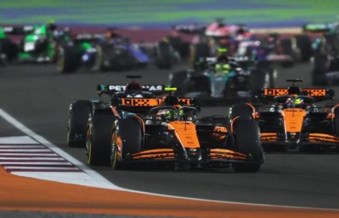 Oscar Piastri supera a Lando Norris en el sprint del GP de Qatar