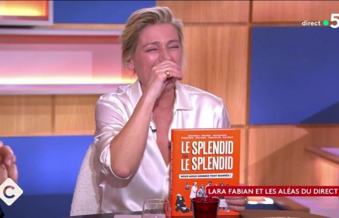 C para ti: pequeño accidente de ropa para Lara Fabian… Anne-Elisabeth Lemoine se ríe a carcajadas