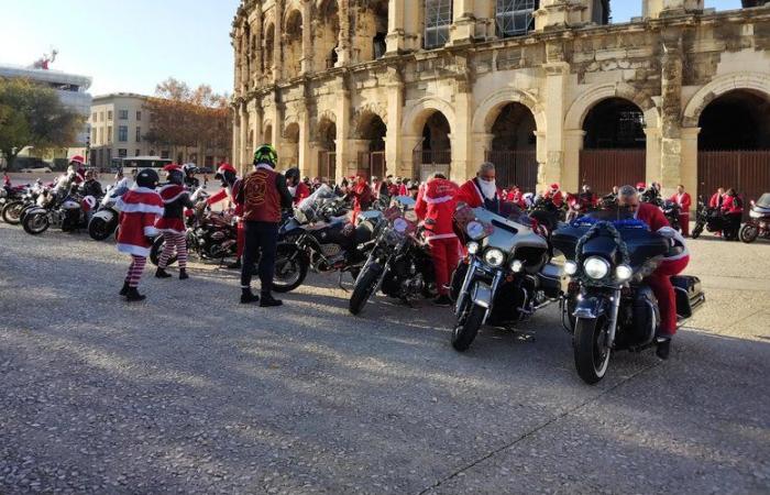 Cuando los motociclistas del Gard hacen de Papá Noel para los niños del hospital Carémeau