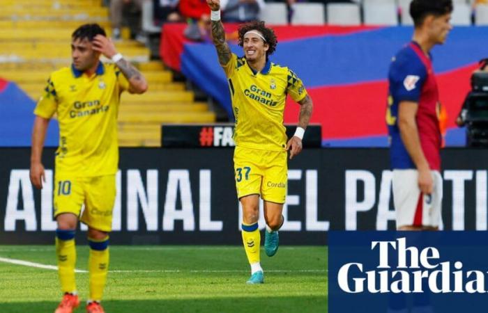 Fútbol europeo: Las Palmas deja al Barça tambaleante tras el gol de Fábio Silva | fútbol de clubes europeos