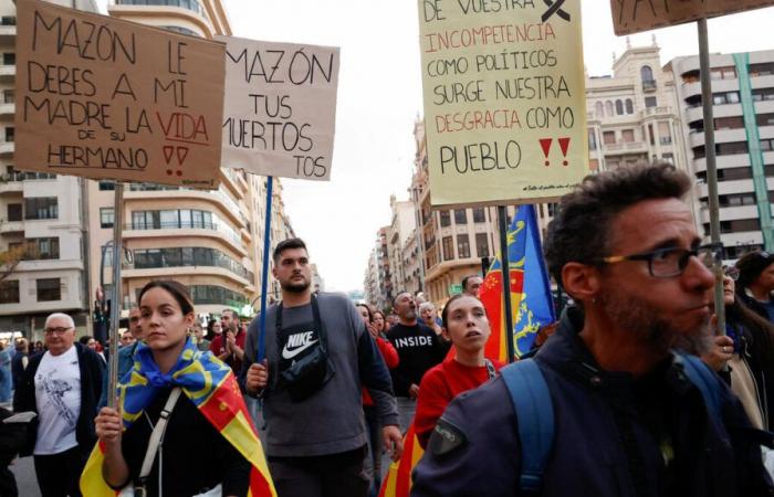 Inundaciones en España: 100.000 personas se manifiestan en Valencia contra la gestión de las autoridades