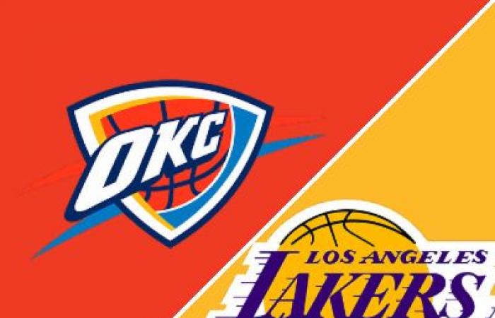 Thunder 101-93 Lakers (29 de noviembre de 2024) Resumen del juego