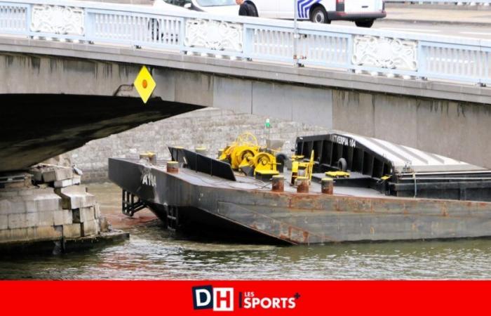 Accidente de barcaza en el Pont des Arches: la estatua pasará el invierno en el Mosa