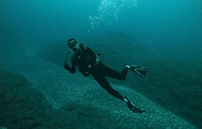 Nicolas buceará por el récord mundial de la cadena humana submarina más larga en la Isla de la Reunión