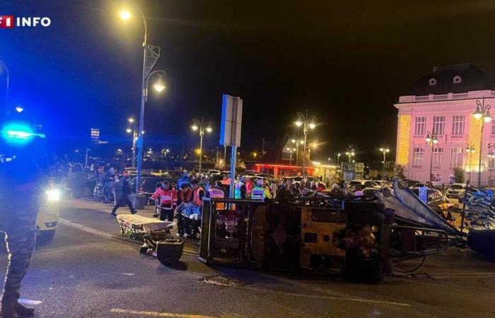 Trouville: una estructura metálica se derrumba durante el desfile de Navidad, 13 personas heridas