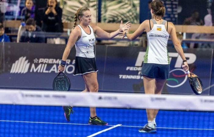 Milán P1 – Carla Touly y Ana Domínguez en un partido del sorteo final