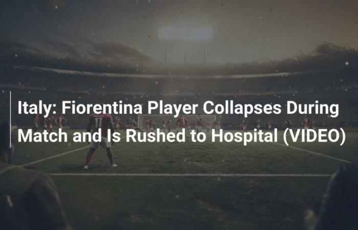 Italia: Jugador de la Fiorentina se desploma durante partido y es trasladado al hospital (VIDEO)