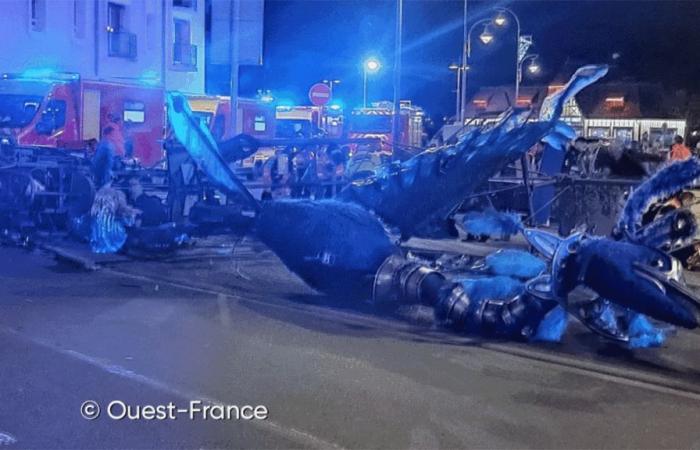 Grave incidente durante un desfile navideño en Francia: cae una estructura metálica y deja 13 heridos