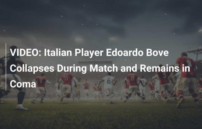 VIDEO: El jugador italiano Edoardo Bove se desploma durante el partido y permanece en coma