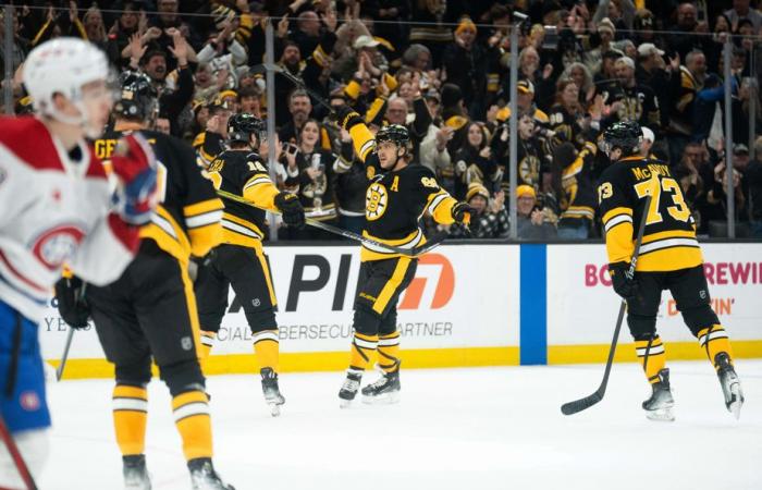 Canadiense 3 – Bruins 6 | Los Bruins celebran su centenario con una victoria ante los Canadiens