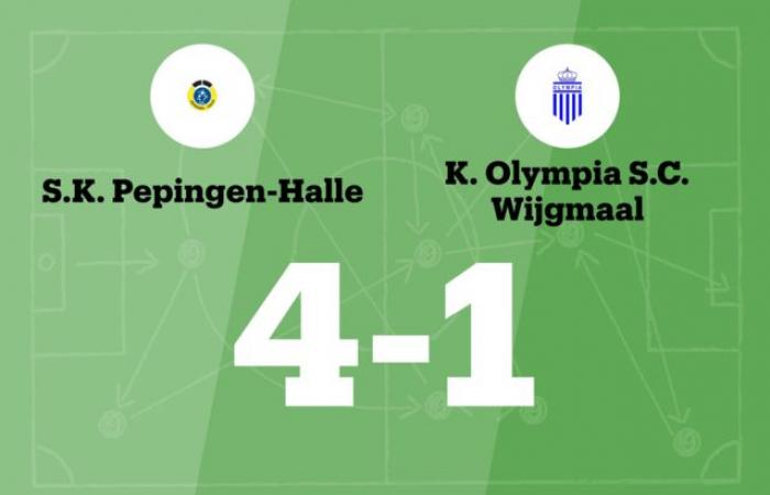 Pepingen-Halle convierte el déficit en victoria ante el Olympia Wijgmaal (Halle)