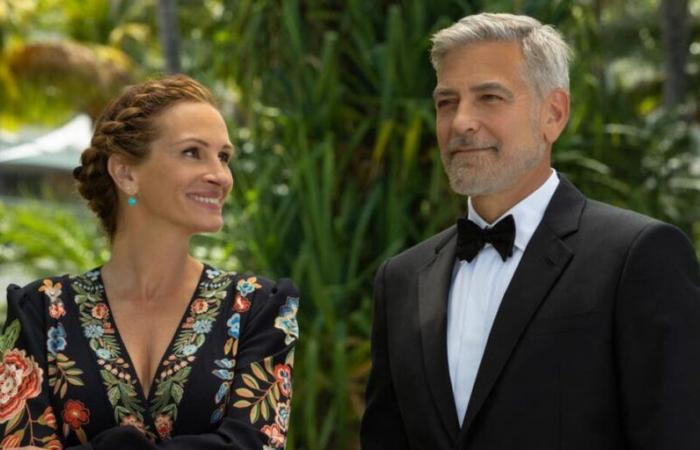 George Clooney y Julia Roberts se divierten con esta escena íntima que les costó mucho filmar en Ticket to Paradise