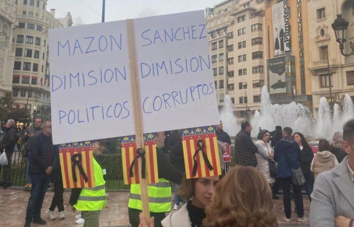 En Valencia, cerca de 100.000 personas denuncian la gestión de las inundaciones mortales en España