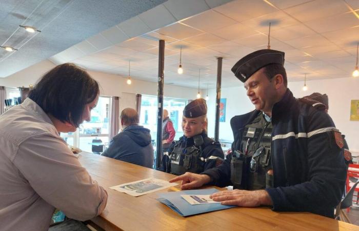 la gendarmería se encuentra con los comerciantes