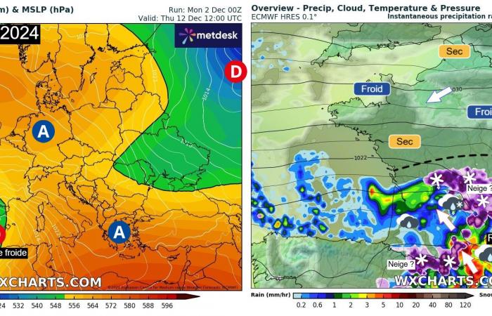 ¿Vuelve el frío al final de semana en Francia? 12/02/2024