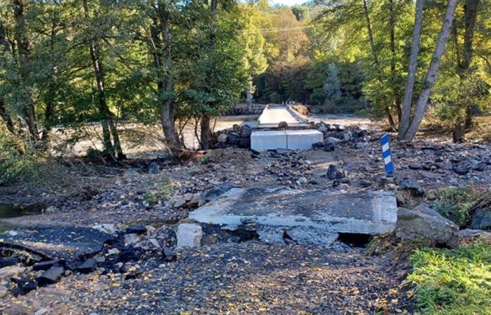 Después de las inundaciones en Alto Loira: reabierto el vado de Saint-Ilpize