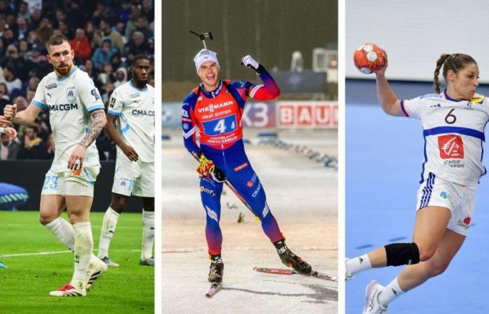 El Marsella, gran vencedor de la Ligue 1, el exitoso inicio del biatlón francés, el balonmano azul aseguran el triunfo… El resumen deportivo del fin de semana