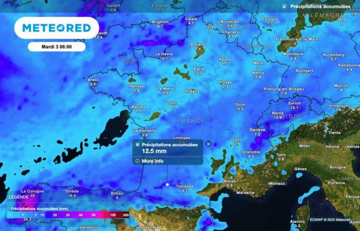 Nuestros mapas muestran la llegada de una perturbación. ¿Qué regiones se ven afectadas y a qué hora del día?