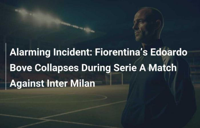 Incidente alarmante: Edoardo Bove de la Fiorentina se desploma durante el partido de la Serie A contra el Inter de Milán