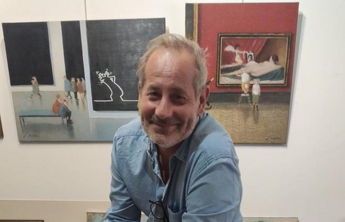 El pintor tolosano Thomas Bossard expone durante una semana en la Galerie des Carmes