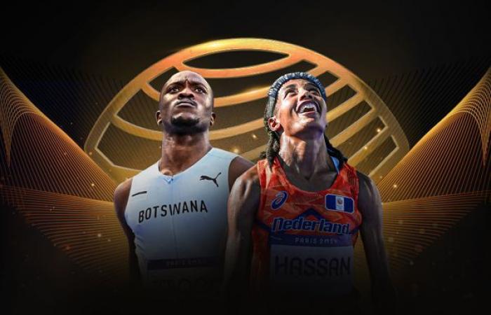 Letsile Tebogo y Sifan Hassan ganan el premio a los Atletas del Año