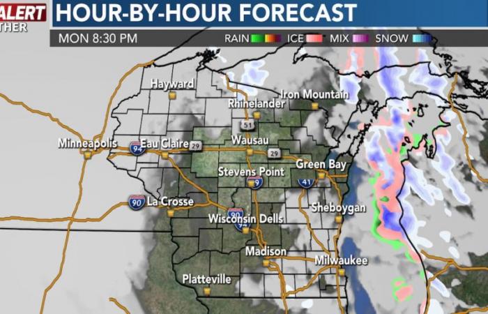 Nieve efecto lago en el norte, más nieve a finales de esta semana