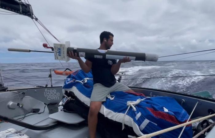 Vendée Globe. El capitán de Côtes-d’Armor, Guirec Soudée, ayuda al clima