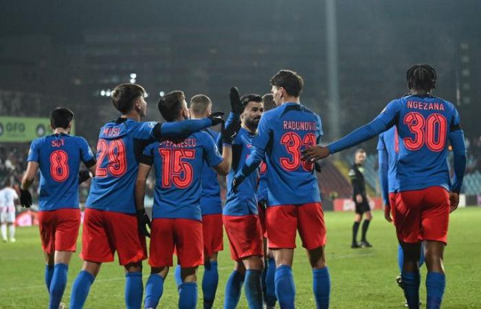 Vídeo | Acero – FCSB 1-4. El campeón se impone en el marcador y sube al 3º puesto de la SuperLiga. Bîrligea logró el “doblete”