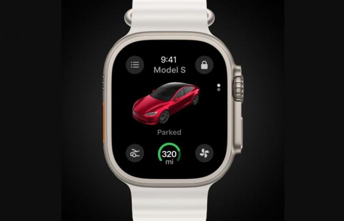 La aplicación Apple Watch para Tesla no es la mejor novedad de la actualización navideña