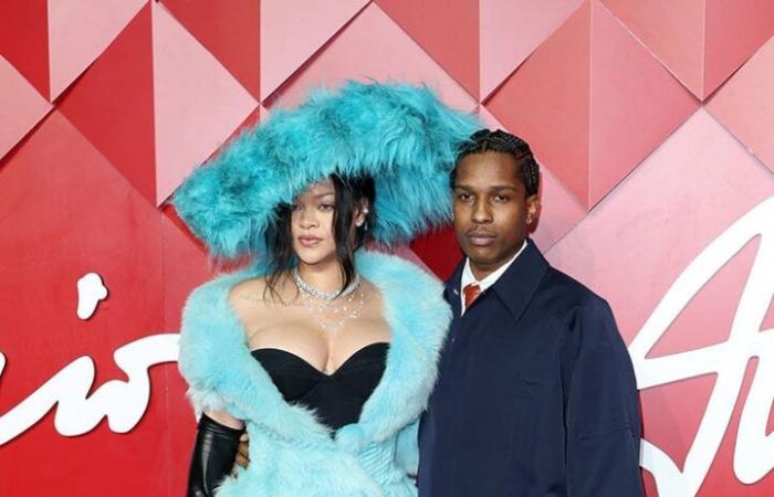 Rihanna y A$AP Rocky en los Fashion Awards