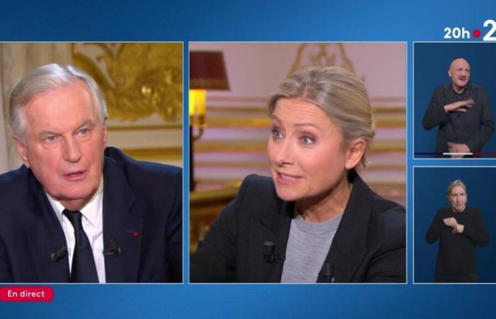 “Eso con Marine Le Pen…”: Michel Barnier muy molesto por este comentario en vivo de Anne-Sophie Lapix