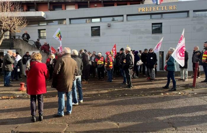 Unos sesenta jubilados se manifiestan en Digne-les-Bains