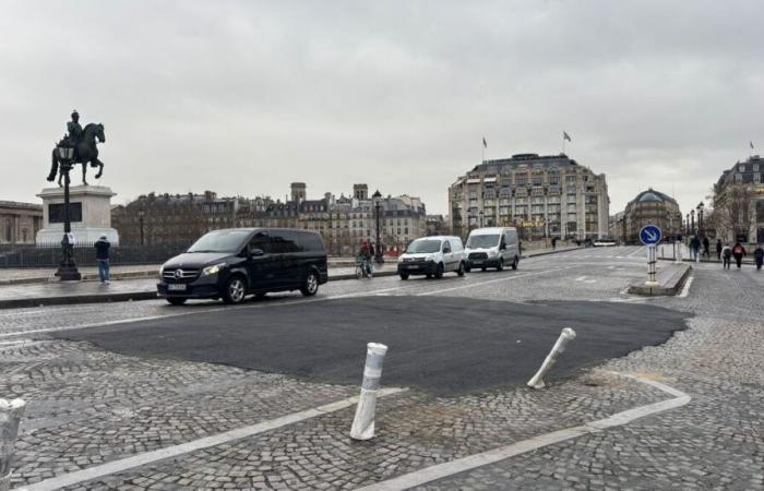 En París, el Pont-Neuf se desvía parcialmente por hundimiento de la calzada