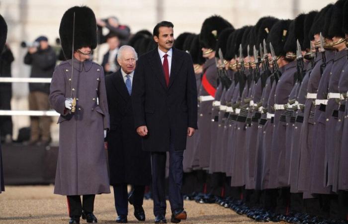 Kate resplandeciente en el primer día de la visita de Estado de la pareja real de Qatar