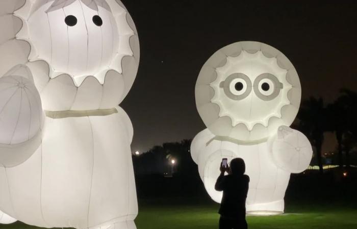 Festival de las Luces 2024. VÍDEO. “Los Anooki nos han cambiado la vida”, Moetu y David, diseñadores del Luminous Inuit