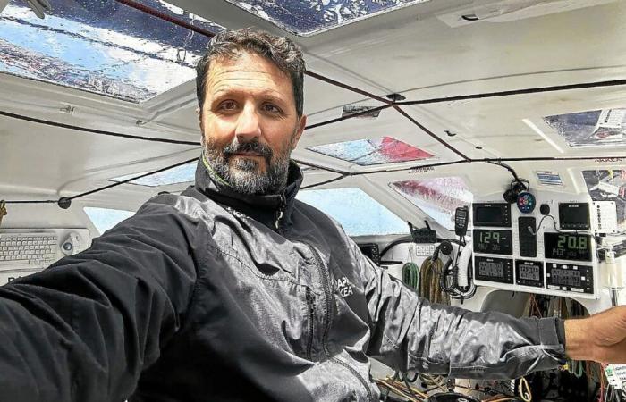 “Voy al norte para no encontrarme en la parte más violenta de la depresión”, explica Yoann Richomme su trayectoria en la Vendée Globe