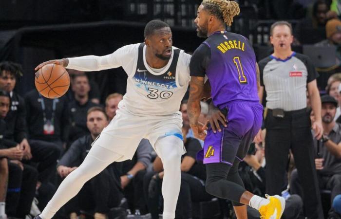 Puntuación final de Wolves vs.Lakers: la defensa de los Wolves cierra a los Lakers