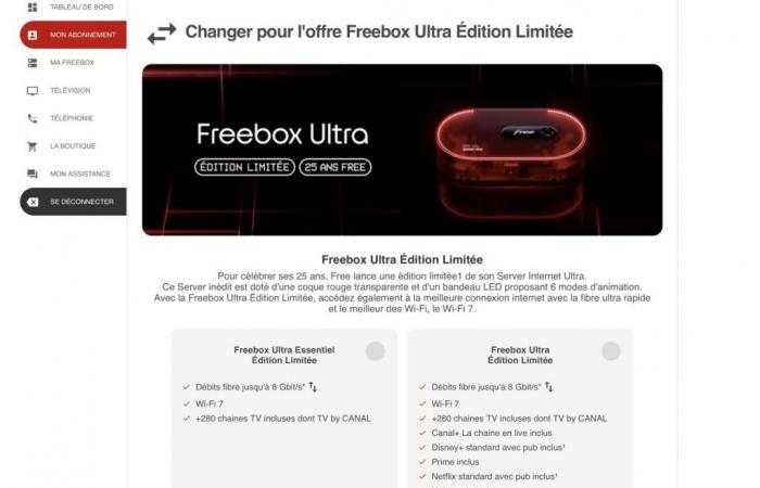 Free presenta un Freebox Ultra rojo y transparente: ¿cómo conseguirlo?