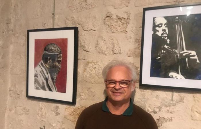 Los grandes nombres del jazz en las pinturas de Didier Le Jallé