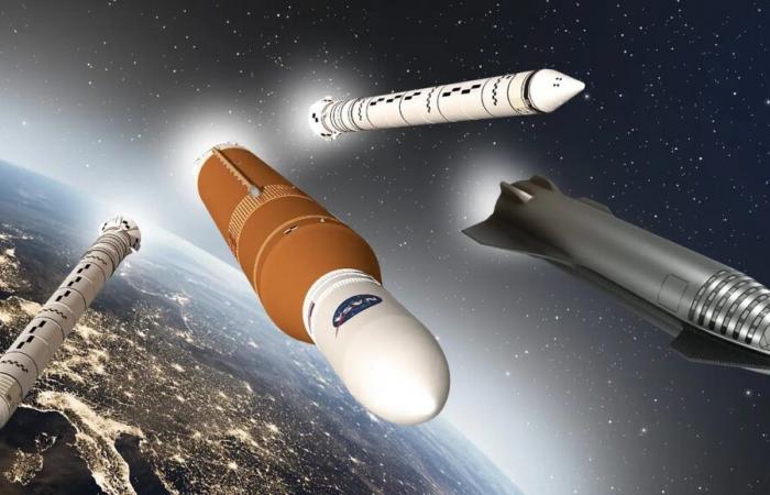 Artemis: se debate el abandono del cohete SLS de la NASA en favor del Starship de SpaceX