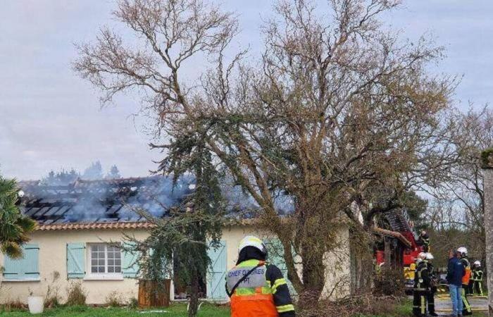 Se incendia una casa en Villeneuve-en-Retz