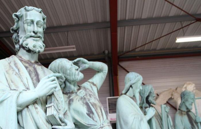 “Llegaron tres días antes del incendio”, las estatuas de la aguja de Notre-Dame salvadas en Dordoña