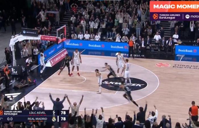 Baloncesto | ¡El dramático final del partido del ASVEL contra el Real Madrid! [VIDEO]