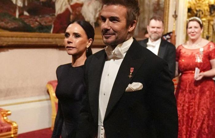 David y Victoria Beckham, la otra pareja “real” en el banquete de Estado de Carlos III para el Emir de Qatar