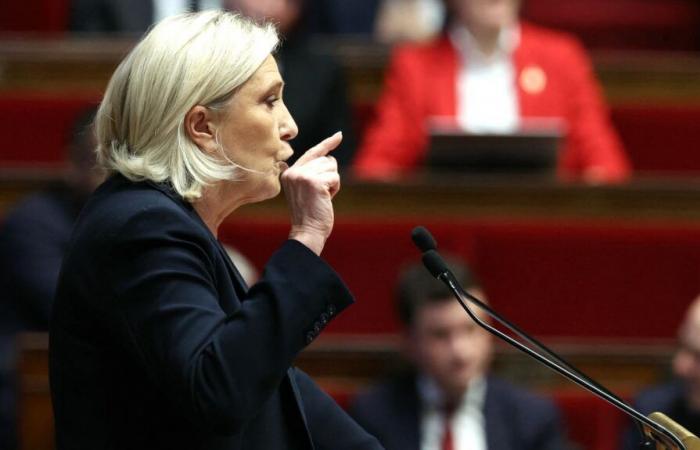 Marine Le Pen confirma el voto de RN para derribar un gobierno de “apariencia”