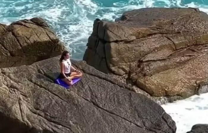 Famosa actriz e influencer rusa muere arrastrada por las olas mientras hacía yoga sobre una roca